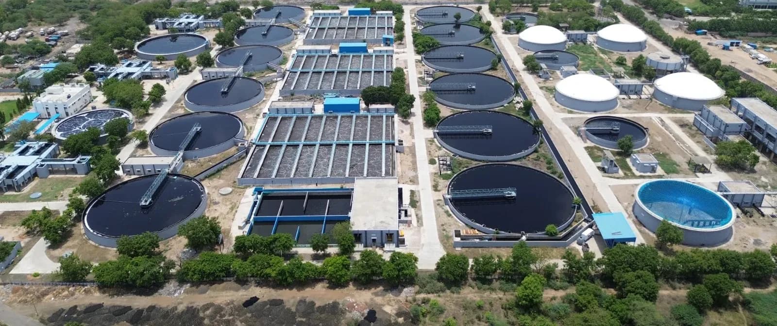 The Pirana Sewage Treatment Plant from the air